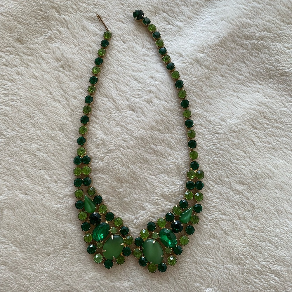 Beautiful antique vintage rhinestone collar necklace - Picture 2 of 4